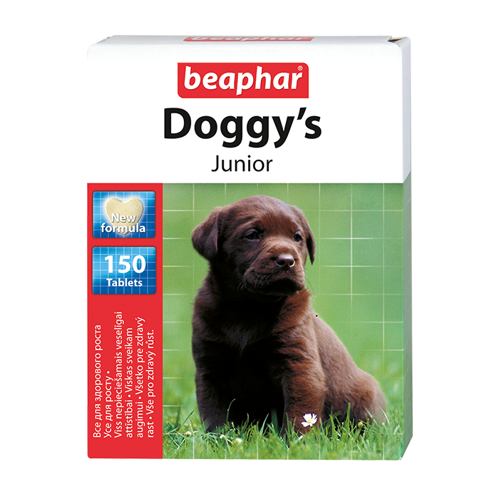 Beaphar Кормова добавка Doggy's Junior для цуценят, 150 табл.